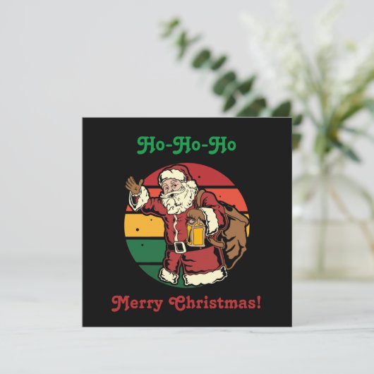 Kerstkerstcadeau met  kerstcadeautjes kaart (Staand voorkant)