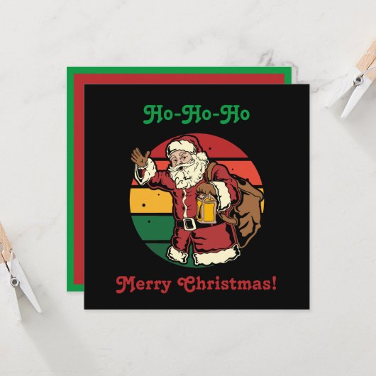 Kerstkerstcadeau met  kerstcadeautjes kaart (Voorkant / Achterkant in situ)