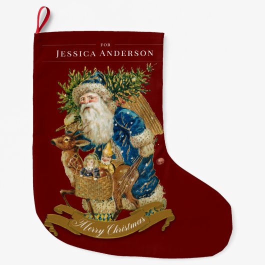  kerstkerstcadeau op maat grote kerstsok (Voorkant)