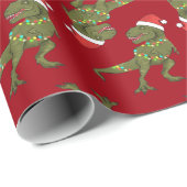 Kerstkerstcadeau voor kerstcadeautjes met T-Rex-ke Cadeaupapier (Rol Hoek)