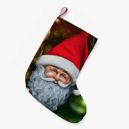 Kerstkerstcadeauachtergrond Kleine Kerstsok (Voorkant (Hangend))