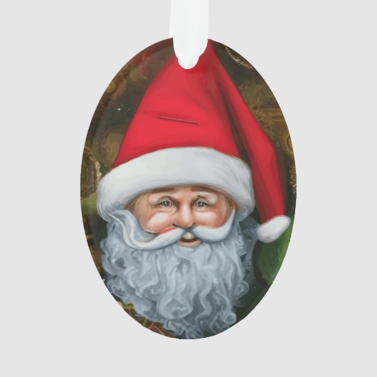 Kerstkerstcadeauachtergrond Ornament (achterkant)