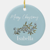 Kerstkerstcadeaus met kerst keramisch ornament (Achterkant)