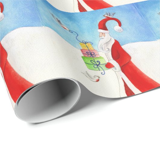 Kerstkerstcadeautje met cadeautjes cadeaupapier (Rol Hoek)