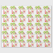 Kerstkerstcadeautje met kerstcadeau cadeaupapier (Vlak)