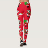 Kerstkerstcadeautjes en Cadeaus rode Leggings (Achterkant)