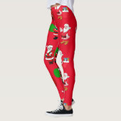 Kerstkerstcadeautjes en Cadeaus rode Leggings (Links)