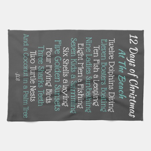 Kerstkerstdecor voor kerstkeuken theedoek (Horizontaal)