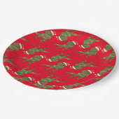 Kerstkerstdiner T-Rex Santa Bord (Gekanteld)