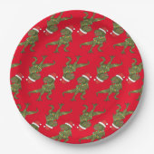 Kerstkerstdiner T-Rex Santa Bord (Voorkant)