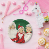  kerstkerstfamilie papieren bordje (Feest)