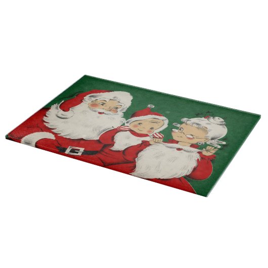  kerstkerstfamilie snijplank (Hoek)