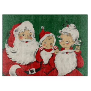 kerstkerstfamilie snijplank