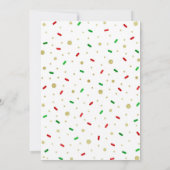 Kerstkerstfeest Baby Sprinkle Uitnodiging Baby (Achterkant)