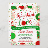 Kerstkerstfeest Baby Sprinkle Uitnodiging Baby (Voorkant / Achterkant)