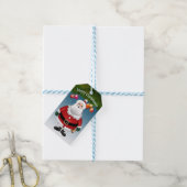 Kerstkerstfeest Cadeaulabel (Met Touw)