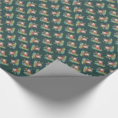 Kerstkerstfeest Cadeaupapier (Hoek)