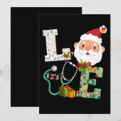 Kerstkerstfeest Feestdagenkaart (Voorkant / Achterkant)