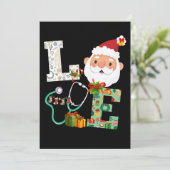 Kerstkerstfeest Feestdagenkaart (Staand voorkant)