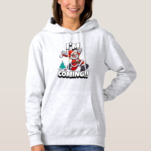 Kerstkerstfeest Humor feestdag grappige kerstmis Hoodie (Voorkant)
