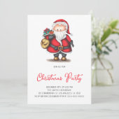 Kerstkerstfeest Kaart (Staand voorkant)