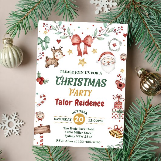 Kerstkerstfeest Kaart