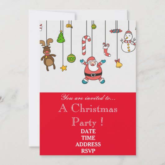 Kerstkerstfeest Kaart (Voorkant)