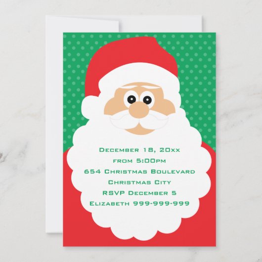 Kerstkerstfeest met Cartoon Kaart (Achterkant)