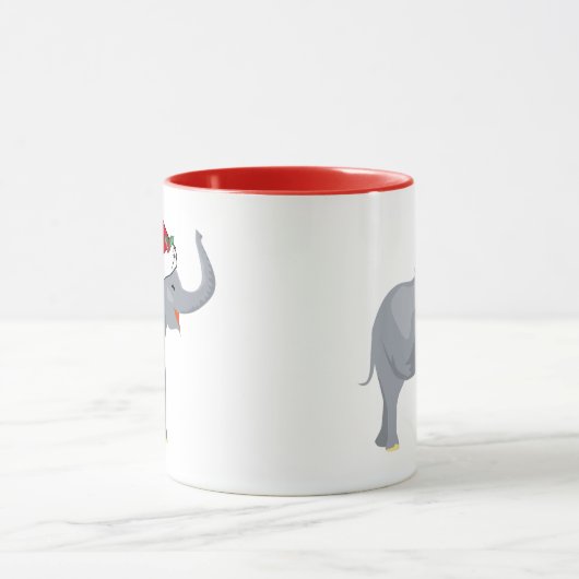 Kerstkerstfeestbediende Mok (Midden)