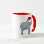 Kerstkerstfeestbediende Mok (Voorkant rechts)