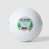 Kerstkerstfeestdag - aangepast toernooi golfballen (Voorkant)