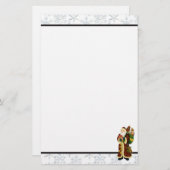 Kerstkerstfeestdag cartoon briefpapier (Voorkant / Achterkant)