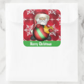 Kerstkerstfeestdag cartoon sticker (Tas)