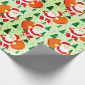 Kerstkerstfeestdag kerstcadeautje kerstcadeautje cadeaupapier (Hoek)