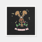 Kerstkerstfeestdag kerstcadeautjes servet (Voorkant)