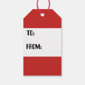 Kerstkerstfeestdag label cadeaulabel (Achterkant)