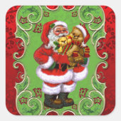 Kerstkerstfeestdag leuke sticker (Voorkant)