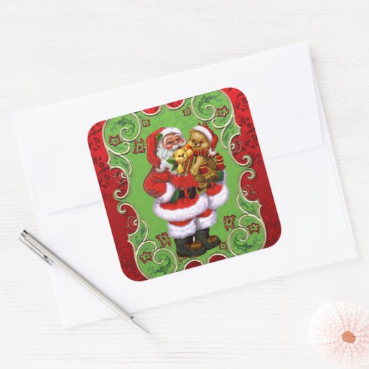 Kerstkerstfeestdag leuke sticker (Envelop)