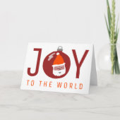 Kerstkerstfeestdag met een charmant kerstfeest kaart (Voorkant)