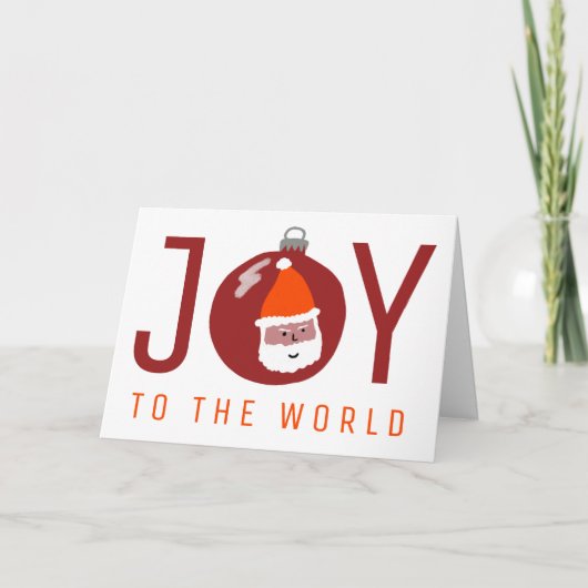 Kerstkerstfeestdag met een charmant kerstfeest kaart (Voorkant)