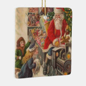 Kerstkerstfeestdag met   keramisch ornament (Rechts)