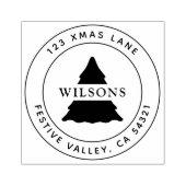 Kerstkerstfeestdag Rubberstempel (Afrduk)