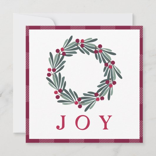 Kerstkerstfeestdag Waterverf begroet met vrolijke (Voorkant)