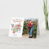 Kerstkerstfeestdag Waterverf Feestdagen Kaart (Voorkant)