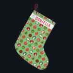 Kerstkerstfeestdagen: feestdagen kleine kerstsok<br><div class="desc">Ik hoop dat je dit vakantiepatroon leuk vindt. Pas het aan met een naam of initialen als u wilt. Bekijk mijn winkel voor meer overeenkomende objecten en andere vakantiepatronen. Bedankt om met mij te winkelen!</div>