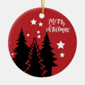 Kerstkerstfeestdagen Keramisch Ornament (Voorkant)