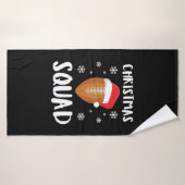 Kerstkerstfeestdagen met Amerikaans Football Badhanddoek (Badhanddoek)