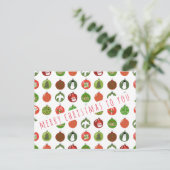 Kerstkerstfeestdagen met kerstfeestdagen briefkaart (Staand voorkant)