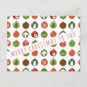 Kerstkerstfeestdagen met kerstfeestdagen briefkaart (Voorkant)