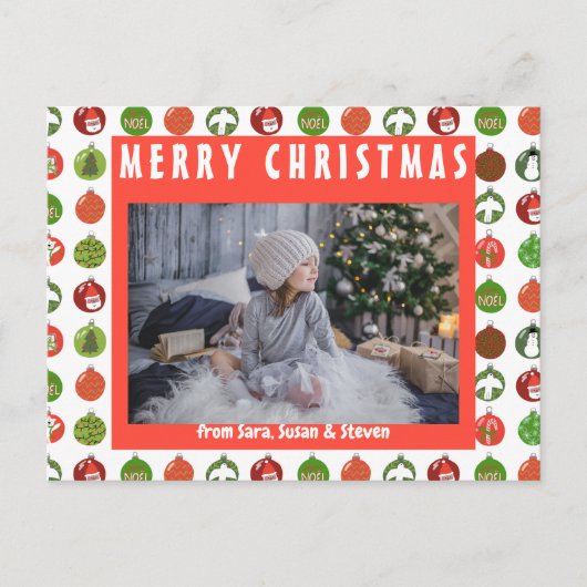 Kerstkerstfeestdagen met kerstfeestdagen briefkaart (Voorkant)